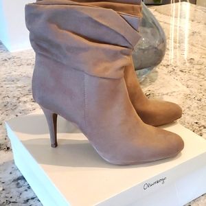 NWB Micro suede booties